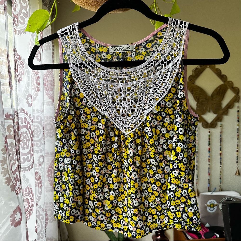 Chloe K Floral Tank